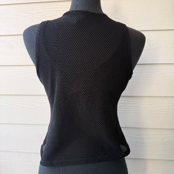 Nike Sphere | Black Sheer Mesh Athletic Top | Size M - Picture 3 of 6